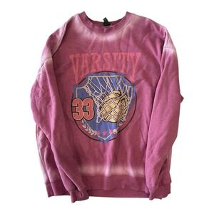 Wild Fable - Varsity 33 Sweatshirt (Size M) -‎ Pink Graphic Pullover